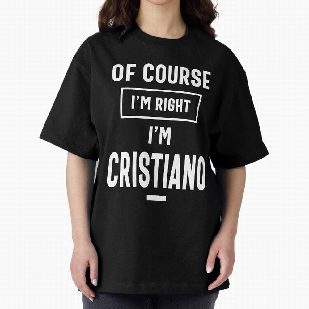 Cristiano Personalized Name Birthday Gift Oversized T-Shirt Carry the Colors and Pride of FIFA World Cup 2026 USA Canada Mexico for Fans of Neymar, Haaland and Cristiano Ronaldo and England, Bringing Goal Celebration Energy, Supporter Heritage,