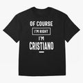 Cristiano Personalized Name Birthday Gift Oversized T-Shirt Carry the Colors and Pride of FIFA World Cup 2026 USA Canada Mexico for Fans of Neymar, Haaland and Cristiano Ronaldo and England, Bringing Goal Celebration Energy, Supporter Heritage,