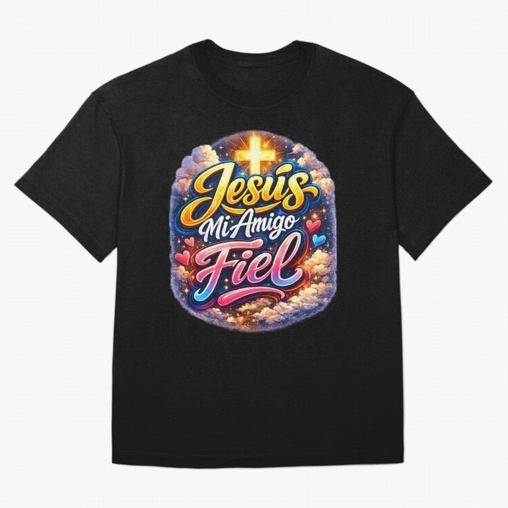 Jesus my faithful friend Oversized T-Shirt Fuel the Hype around FIFA World Cup 2026 Spirit, Centered on Spain and Netherlands, CR7 and Messi, Stadium Memories, Football Loyalty, International Chants and Championship Tradition; Ideal for Fans Who