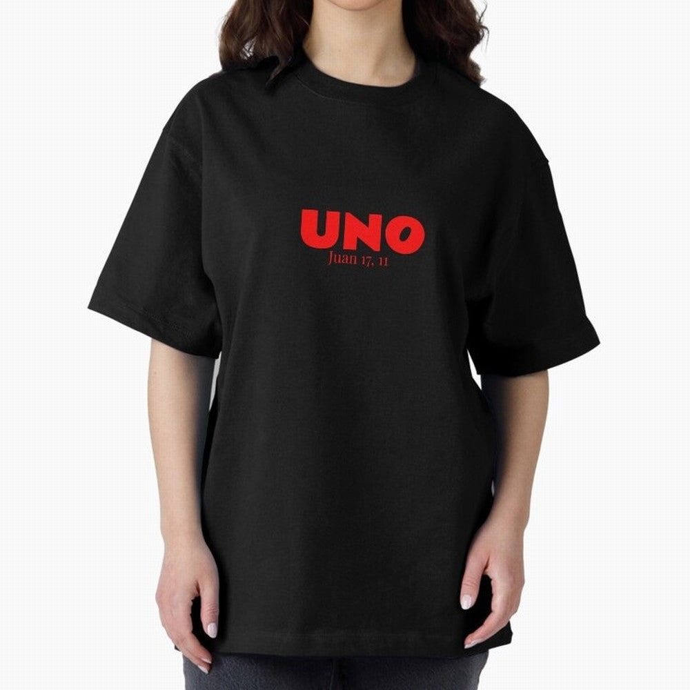 UNO ¨C Cita b¨ªblica cristiana Oversized T-Shirt Showcase FIFA World Cup 2026 USA Canada Mexico Spirit, Connected to England, Mbappe and Neymar, Stadium Memories, Football Loyalty, International Chants and Championship Tradition; Ideal for Fans Who