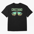 Cool Glasses Cristiano Oversized T-Shirt Join Supporters Worldwide for FIFA World Cup 2026 USA Canada Mexico for Fans of Mbappe and Neymar and Brazil, Portugal and Argentina, Bringing Champion Mindset, Group Stage Buzz, Knockout Tension and