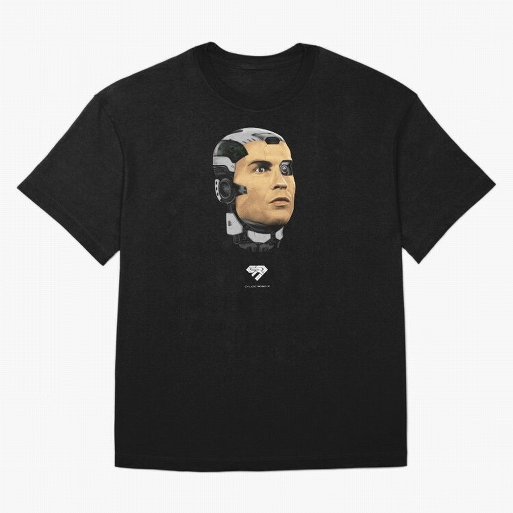 Calcio Robo 7 Oversized T-Shirt Bring Retro Soccer Energy to Global Football Passion for FIFA World Cup 2026 USA Canada Mexico, Filled with Cristiano Ronaldo, Haaland and CR7, France, Vintage Soccer Flavor, Modern Football Stars, National Flags and