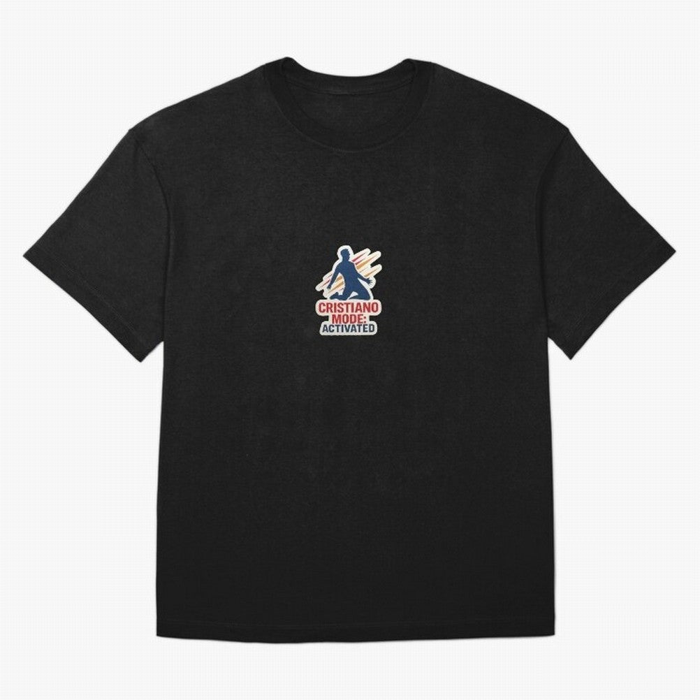 Cristiano Mode: Activated v2 Oversized T-Shirt Spotlight Global Football Passion for FIFA World Cup 2026 Group Stage, Featuring Haaland and Mbappe, Portugal, Spain and Germany, Football Passion, Legendary Performances, Festival Vibes and Supporter
