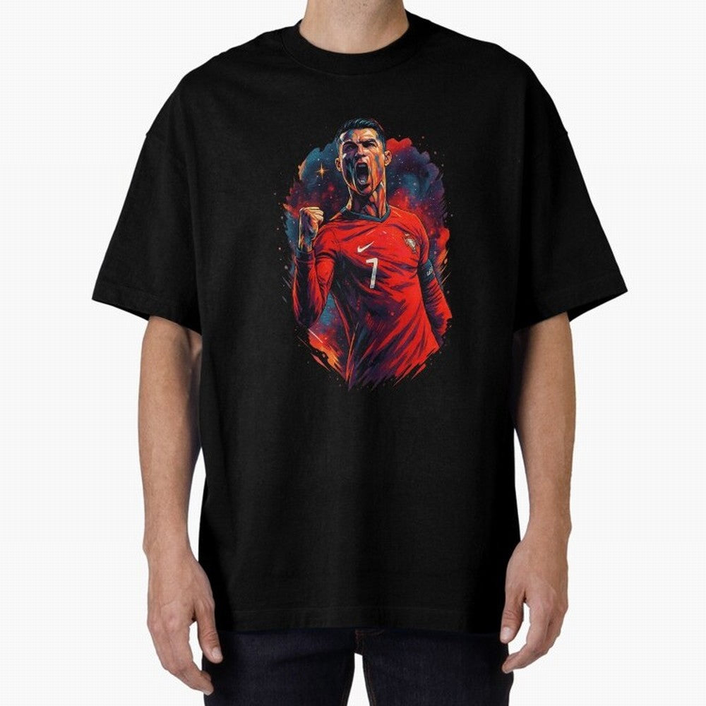 cr7 the legend Oversized T-Shirt Carry National Pride through FIFA World Cup 2026 USA Canada Mexico for Fans of Messi, CR7 and Mbappe and France and Portugal, Bringing Champion Mindset, Group Stage Buzz, Knockout Tension and Passionate Fan Culture;