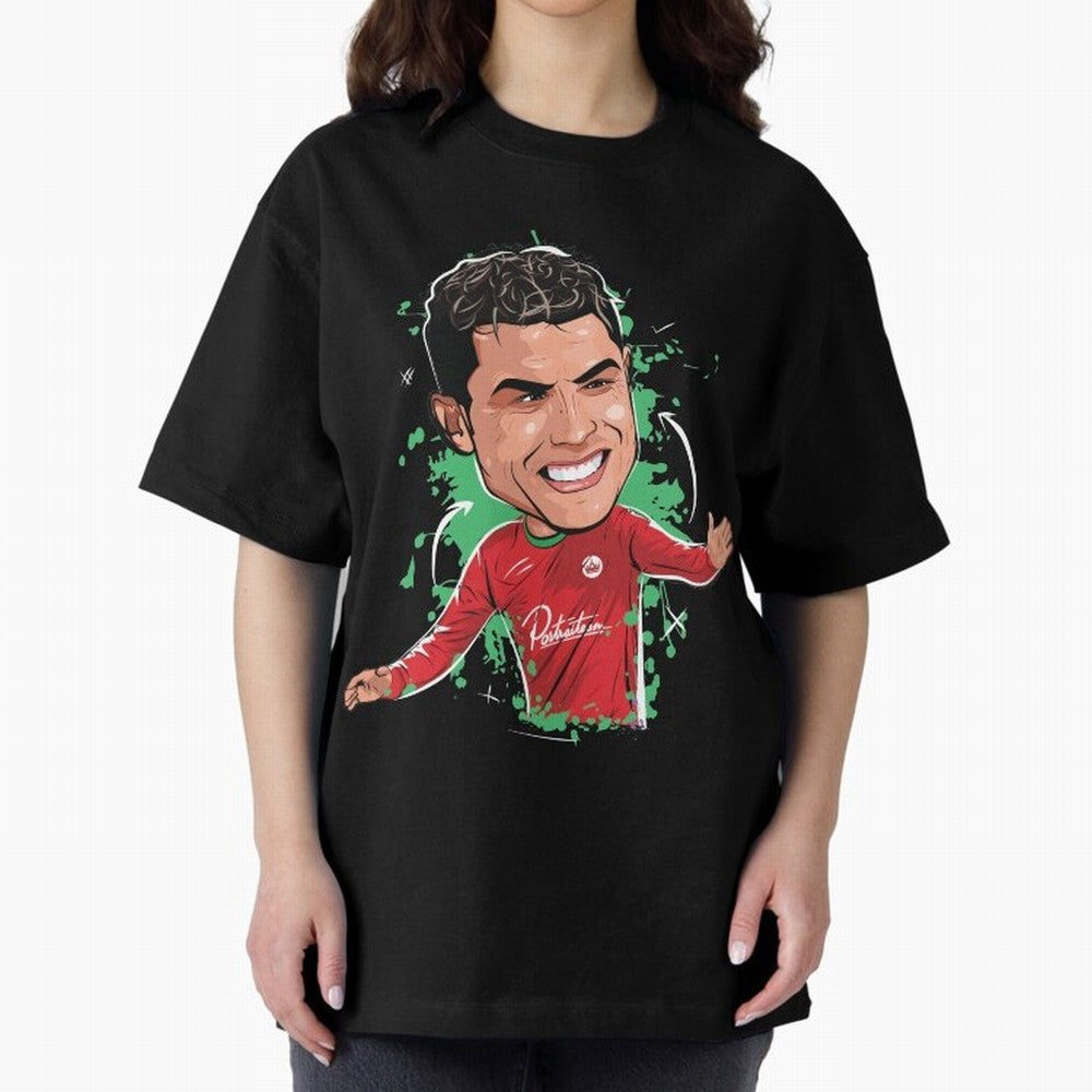 Cristiano Oversized T-Shirt Celebrate Rivalries and Pride in FIFA World Cup 2026 Group Stage for Fans of CR7 and Messi and Portugal, Spain and Germany, Bringing Football History, Final Match Energy, Crowd Noise and Once in a Lifetime Moments; Made