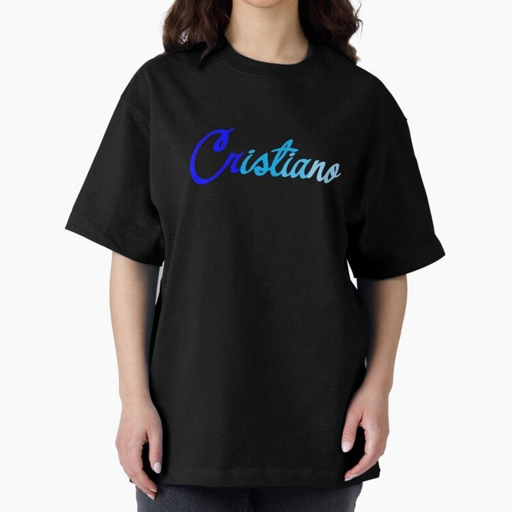 Cristiano Oversized T-Shirt Bring Stadium Energy to Match Day Hype around FIFA World Cup 2026 USA Canada Mexico, CR7, Spain and Netherlands, Worldwide Fan Energy, Dramatic Goals, Stadium Lights and Championship Celebrations; Ideal for Passionate