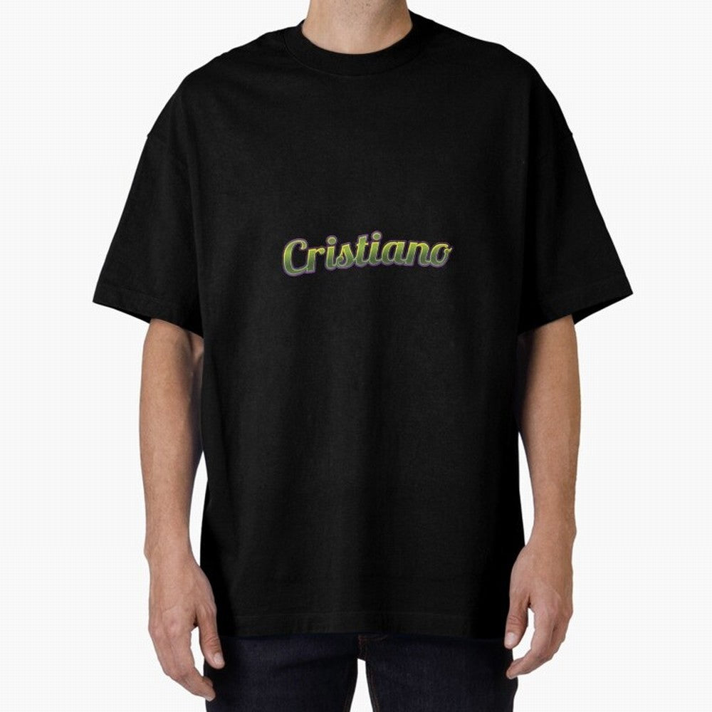 Cristiano Oversized T-Shirt Show Your Love for Global Football Passion for FIFA World Cup 2026 Group Stage, Made for Cristiano Ronaldo, France and Portugal, Soccer Culture, Superstar Moments, National Team Dreams and Competitive Fire; Perfect for