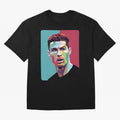 Cristiano Ronaldo 7 Pop Art Portrait Oversized T-Shirt Stand Proud for the FIFA World Cup 2026 Journey through Messi, CR7 and Mbappe Highlights, Brazil Pride, Game Day Rituals, Football Legends, Country Pride and the Road to the Final; Made for Die