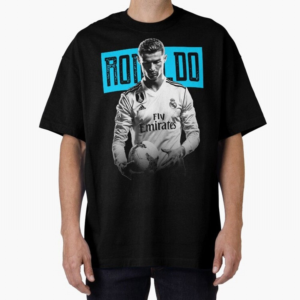 Cristiano Ronaldo The Best Oversized T-Shirt Turn Up for Global Football Passion for FIFA World Cup 2026, Highlighting Messi and Cristiano Ronaldo, Brazil, Portugal and Argentina, Football History, Final Match Energy, Crowd Noise and Once in a