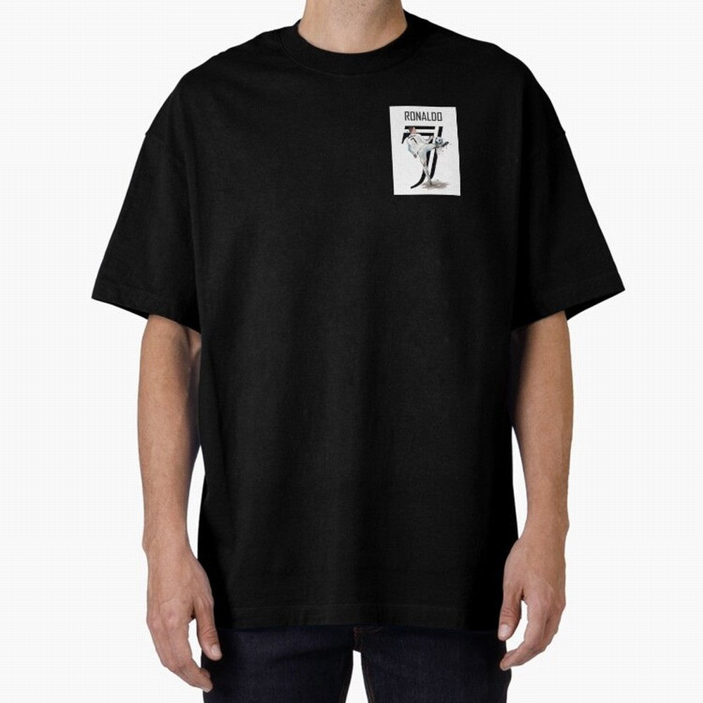 RONALDO CRISTIANO 7 Oversized T-Shirt Celebrate the Stars of Global Football Passion for FIFA World Cup 2026, Filled with CR7 and Messi, England, France and Netherlands, Supporter Pride, Iconic Celebrations, Legendary Names and Global Match Day
