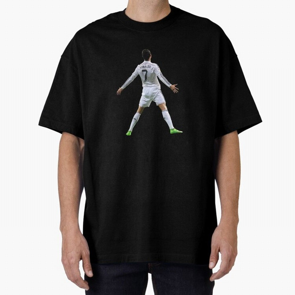 Ronaldo Real Madrid SUI Celebration Oversized T-Shirt Carry the Colors and Pride of FIFA World Cup 2026 USA Canada Mexico Driven by Neymar, Haaland and Cristiano Ronaldo, Germany Energy, Supporter Pride, Iconic Celebrations, Legendary Names and