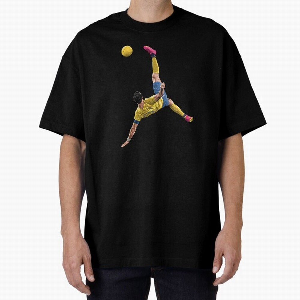 overheadkick bycyle shoot Oversized T-Shirt Treasure the FIFA World Cup 2026 Group Stage Journey through Neymar Highlights, Brazil Pride, Sports Nostalgia, International Competition, Famous Players and Unforgettable Victories; Great for Supporters
