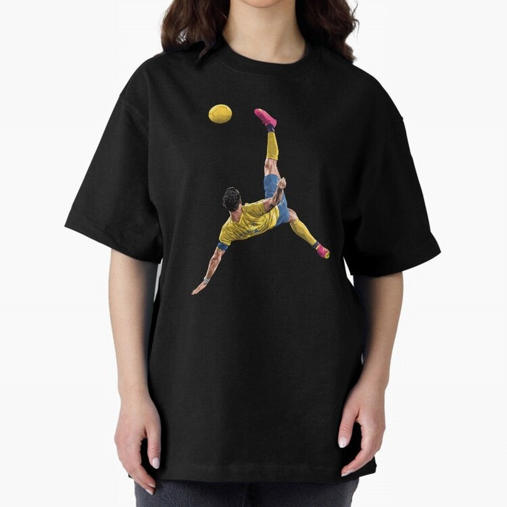 overheadkick bycyle shoot Oversized T-Shirt Treasure the FIFA World Cup 2026 Group Stage Journey through Neymar Highlights, Brazil Pride, Sports Nostalgia, International Competition, Famous Players and Unforgettable Victories; Great for Supporters