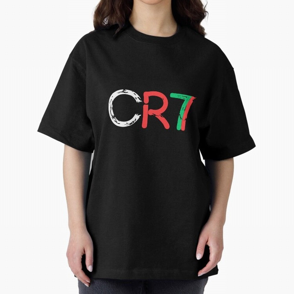 CR7 Cristiano Ronaldo Design Oversized T-Shirt Support FIFA World Cup 2026 USA Canada Mexico Inspired by Mbappe, Portugal Energy, Retro Football Energy, Iconic Rivalries, Trophy Chase Drama and Stadium Atmosphere; Perfect for People Who Love