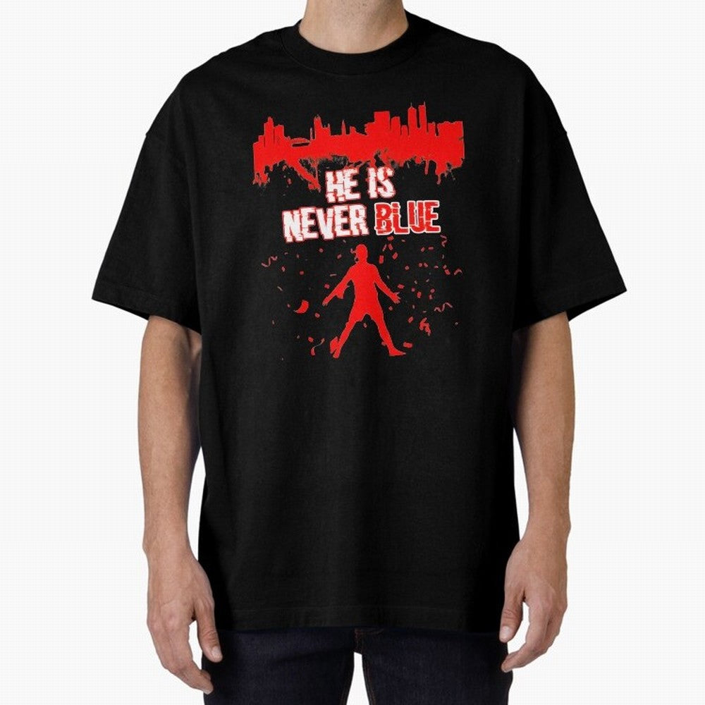Cr7-Ronaldo-He Is Never Blue Manchester-Red Oversized T-Shirt Show Championship Spirit for FIFA World Cup 2026 Group Stage Built around CR7 and Messi, Argentina Energy, Stadium Chants, National Pride, Trophy Dreams and Unforgettable Football