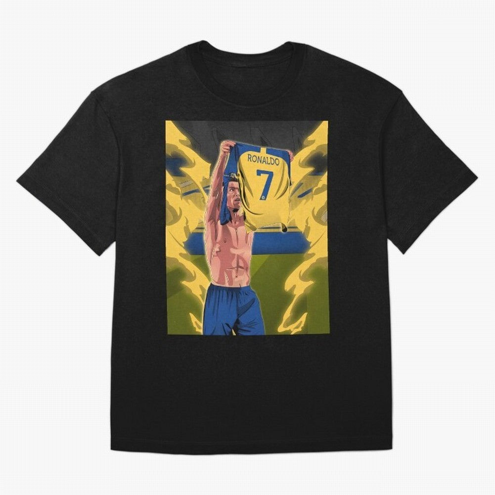 aksi copot kaos selebrasi Oversized T-Shirt Celebrate the Magic of FIFA World Cup 2026 USA Canada Mexico Celebrating Haaland and Mbappe, Brazil, Portugal and Argentina Energy, Goal Celebration Energy, Supporter Heritage, Football Icons and