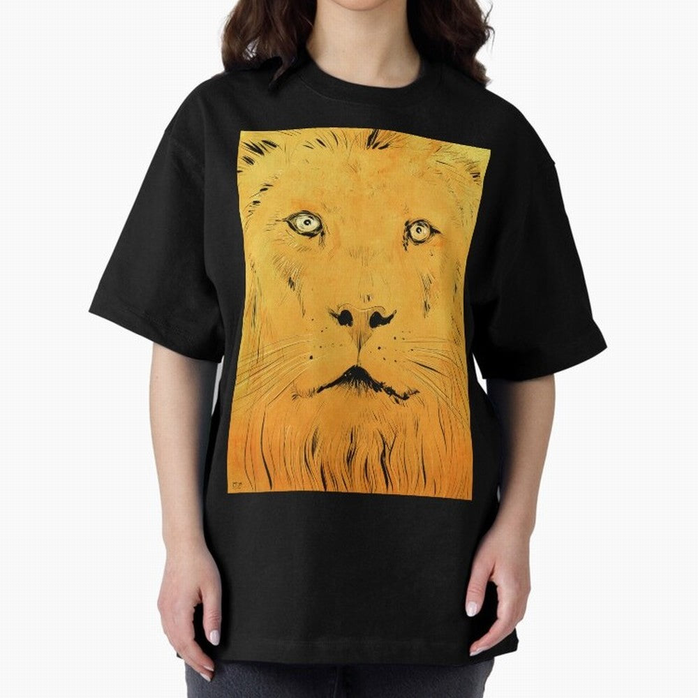 Lion Oversized T-Shirt Celebrate Every Goal in Global Football Passion for FIFA World Cup 2026 USA Canada Mexico, Celebrating Mbappe, Portugal, Supporter Pride, Iconic Celebrations, Legendary Names and Global Match Day Energy; Made for Collectors