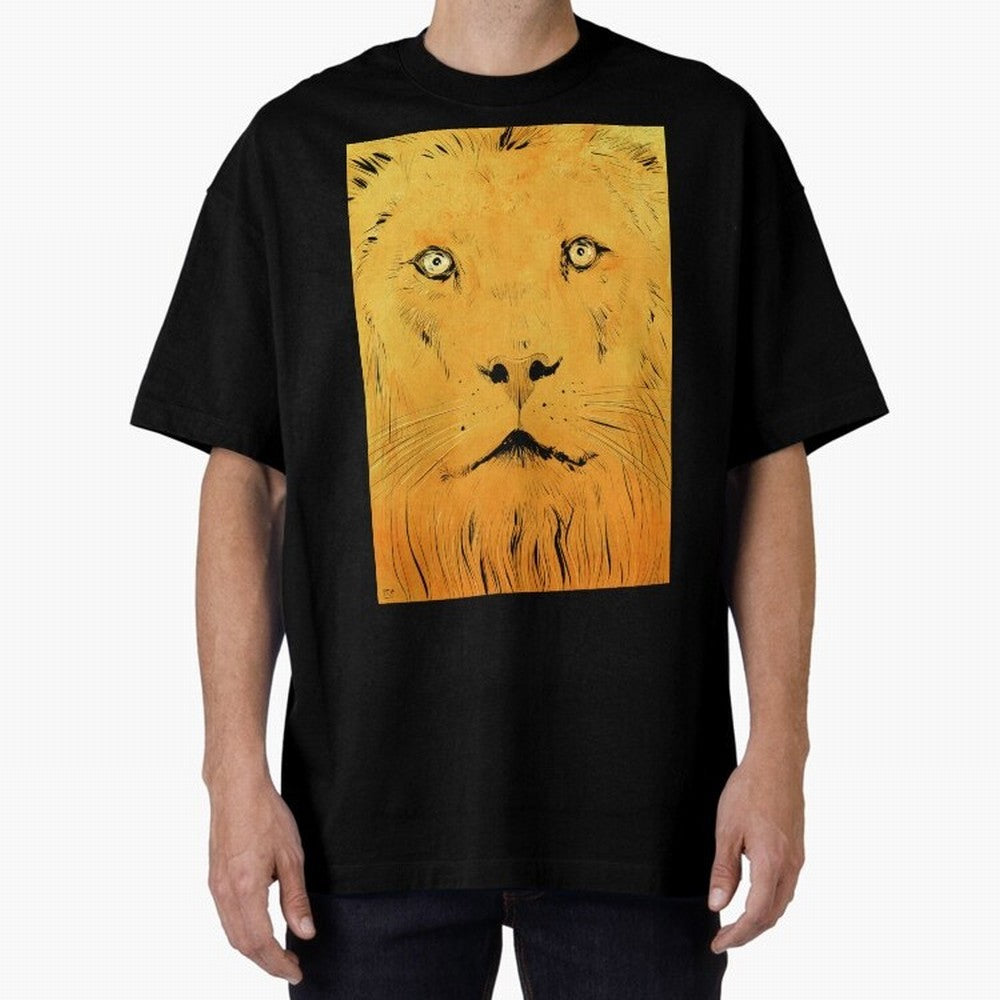 Lion Oversized T-Shirt Celebrate Every Goal in Global Football Passion for FIFA World Cup 2026 USA Canada Mexico, Celebrating Mbappe, Portugal, Supporter Pride, Iconic Celebrations, Legendary Names and Global Match Day Energy; Made for Collectors
