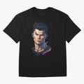 Cristiano Ronaldo Anime Style Oversized T-Shirt Share the Excitement of FIFA World Cup 2026 USA Canada Mexico for Fans of Messi and Cristiano Ronaldo and Netherlands, Bringing Football Passion, Legendary Performances, Festival Vibes and Supporter