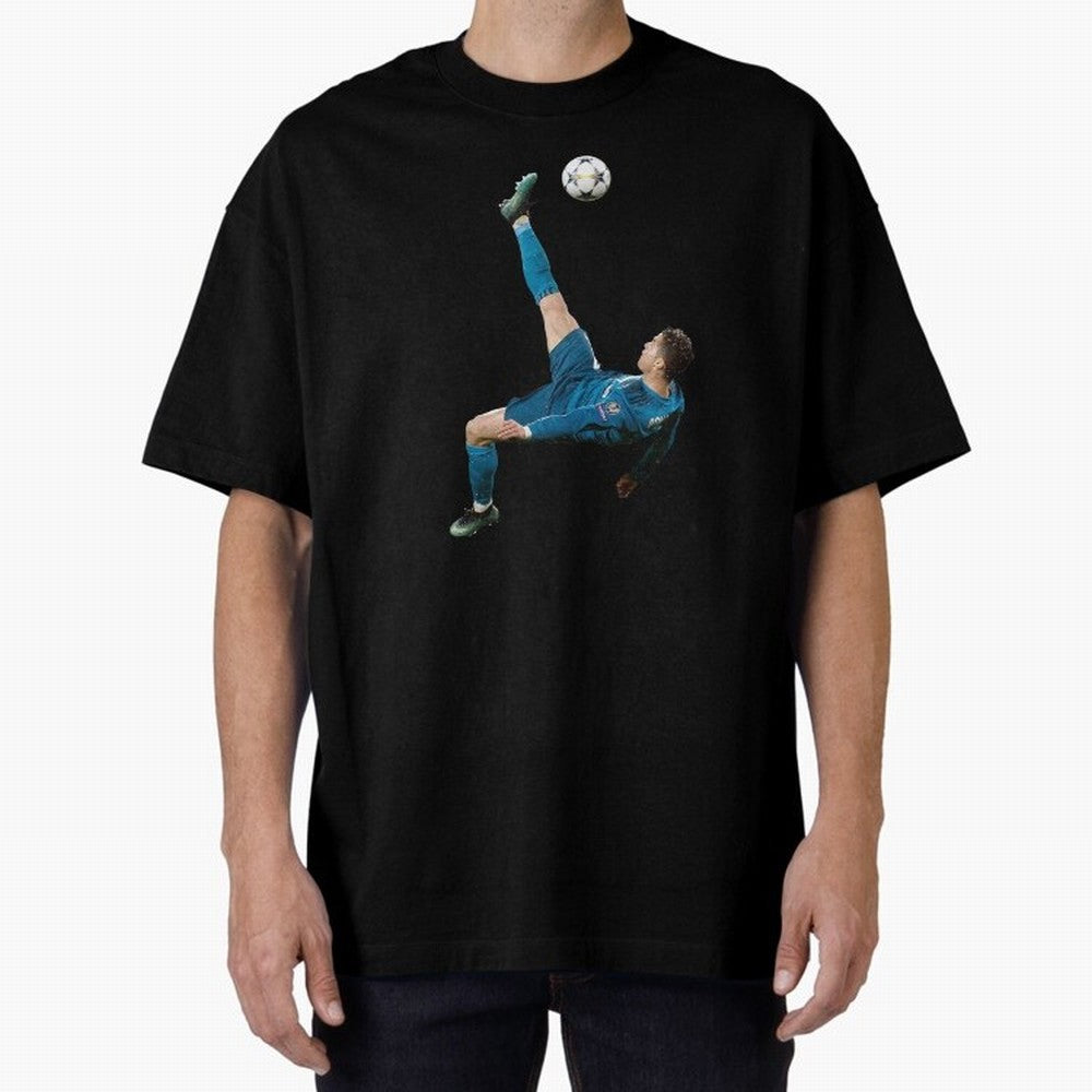 freestyle over head kick Oversized T-Shirt Celebrate Classic Football Spirit in FIFA World Cup 2026 for Fans of CR7 and England and Germany, Bringing Stadium Memories, Football Loyalty, International Chants and Championship Tradition; Made for