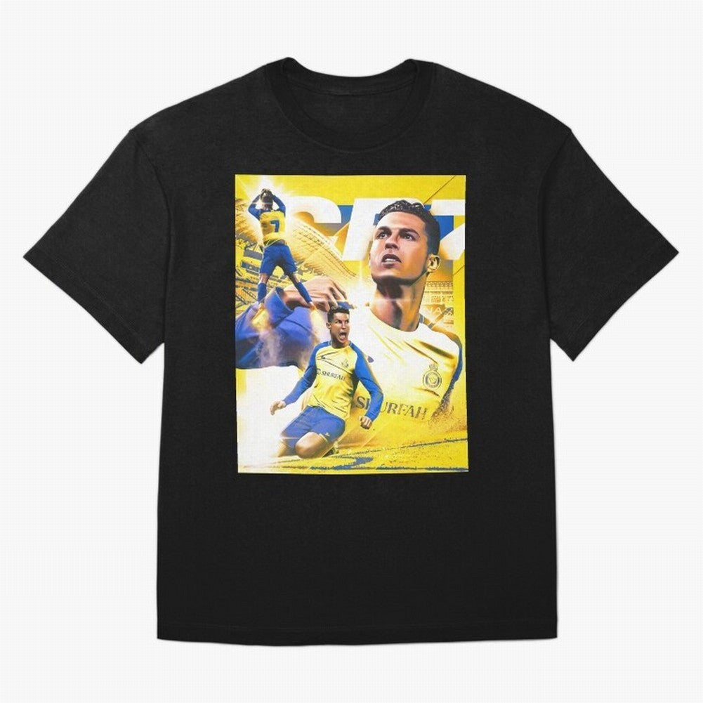 Cr7 Al Nassr Oversized T-Shirt Honor Champions and Dreams in the FIFA World Cup 2026 Group Stage Journey through Cristiano Ronaldo Highlights, France and Portugal Pride, Championship Spirit, Famous Goals, Roaring Crowds and International Football