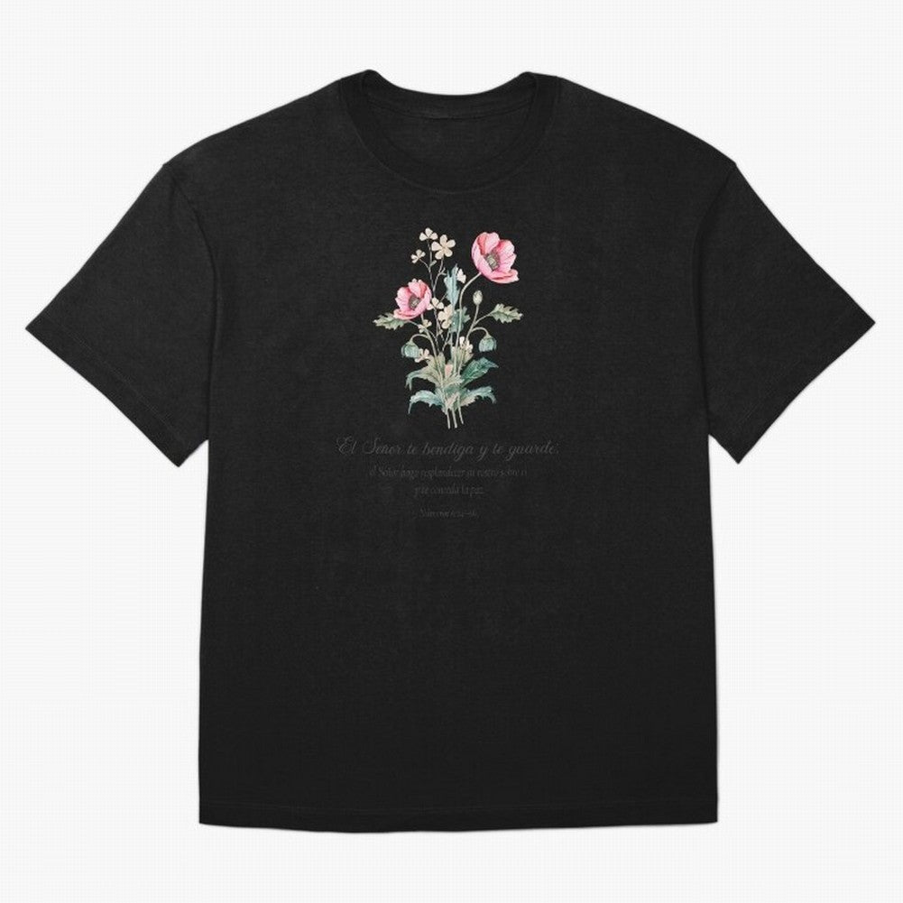 N¨²meros 6:24¨C26 ¨C El Se?or te bendiga y te guarde | Bendici¨®n B¨ªblica Floral | Regalo Cristiano Oversized T-Shirt Represent FIFA World Cup 2026 Spirit, Highlighting Portugal, Spain and Germany, Neymar, Haaland and Cristiano Ronaldo, Champion