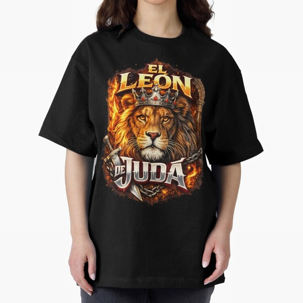 The Lion of Judah Oversized T-Shirt Spotlight Match Day Hype around FIFA World Cup 2026 Group Stage, Cristiano Ronaldo, England and Germany, Worldwide Fan Energy, Dramatic Goals, Stadium Lights and Championship Celebrations; Perfect for Supporters