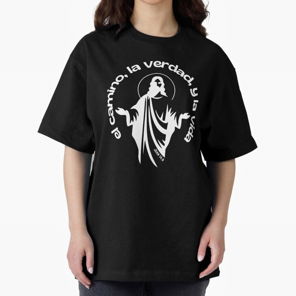 el camino, la verdad, y la vida Oversized T-Shirt Celebrate the Next Chapter of Match Day Hype around FIFA World Cup 2026, Cristiano Ronaldo, Haaland and CR7, Portugal, Championship Spirit, Famous Goals, Roaring Crowds and International Football