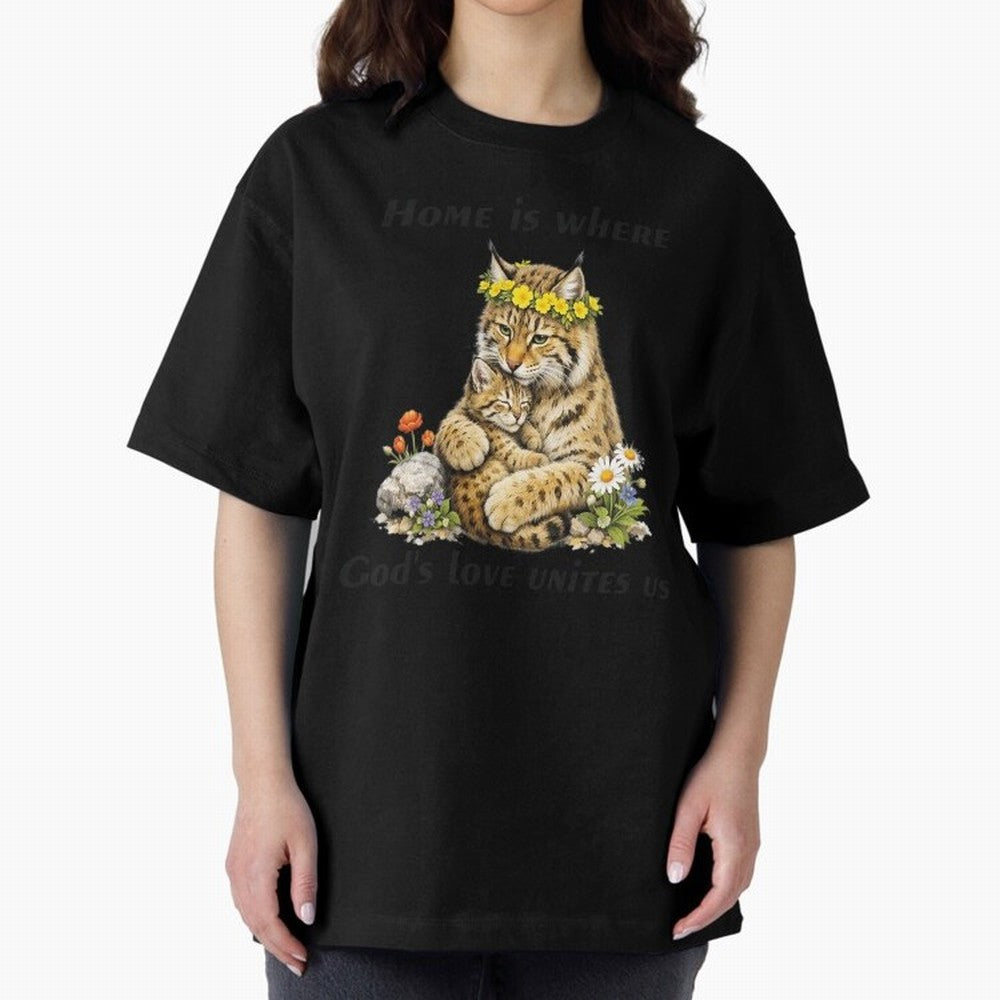 Home Is Where God's Love Unites Us Oversized T-Shirt Bring a Vintage Feel to FIFA World Cup 2026 USA Canada Mexico with Mbappe and Neymar, Germany Energy, Classic Soccer Heritage, Championship Pressure, Fan Loyalty and International Pride; Perfect