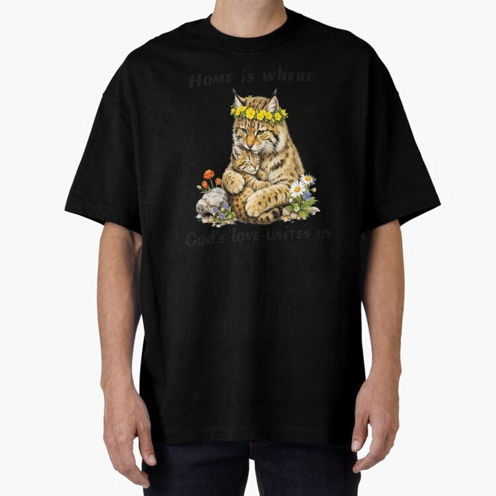 Home Is Where God's Love Unites Us Oversized T-Shirt Bring a Vintage Feel to FIFA World Cup 2026 USA Canada Mexico with Mbappe and Neymar, Germany Energy, Classic Soccer Heritage, Championship Pressure, Fan Loyalty and International Pride; Perfect