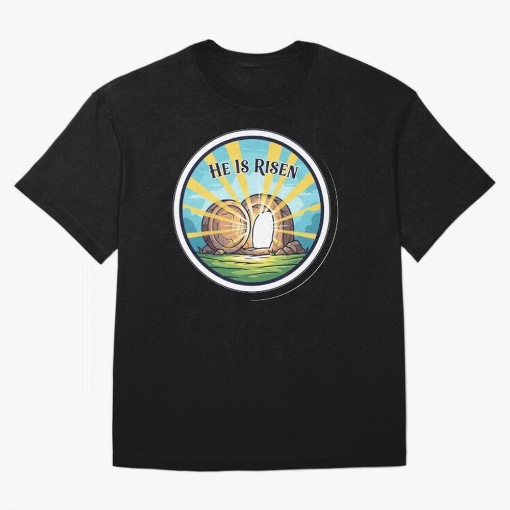 He Is Risen Indeed Easter Faith Sticker Oversized T-Shirt Stand with the FIFA World Cup 2026 USA Canada Mexico Journey through Messi Highlights, Argentina and Brazil Pride, Football Festival Excitement, Trophy Ambitions, Country Rivalries and Star