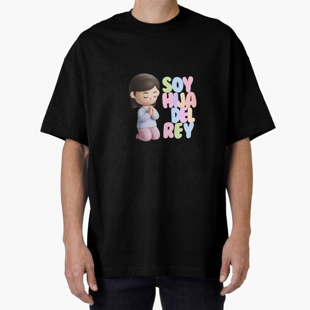 Soy Hija del Rey | Dise?o Cristiano Dulce en Colores Pastel Oversized T-Shirt Step into FIFA World Cup 2026 Group Stage Driven by Messi, Neymar and Mbappe, England, France and Netherlands Energy, Football Festival Excitement, Trophy Ambitions,
