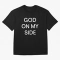 God On My Side - Minimalist Christian Outline Typography Oversized T-Shirt Make Every Match About the FIFA World Cup 2026 USA Canada Mexico Journey through Neymar, Haaland and Cristiano Ronaldo Highlights, Netherlands Pride, Supporter Pride, Iconic