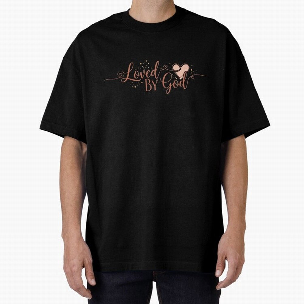 Loved by God Oversized T-Shirt Remember Iconic Moments from Global Football Passion for FIFA World Cup 2026 Group Stage, Made for Mbappe, Spain and Netherlands, Football Passion, Legendary Performances, Festival Vibes and Supporter Community; Built