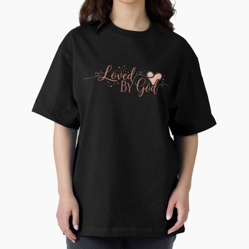 Loved by God Oversized T-Shirt Remember Iconic Moments from Global Football Passion for FIFA World Cup 2026 Group Stage, Made for Mbappe, Spain and Netherlands, Football Passion, Legendary Performances, Festival Vibes and Supporter Community; Built