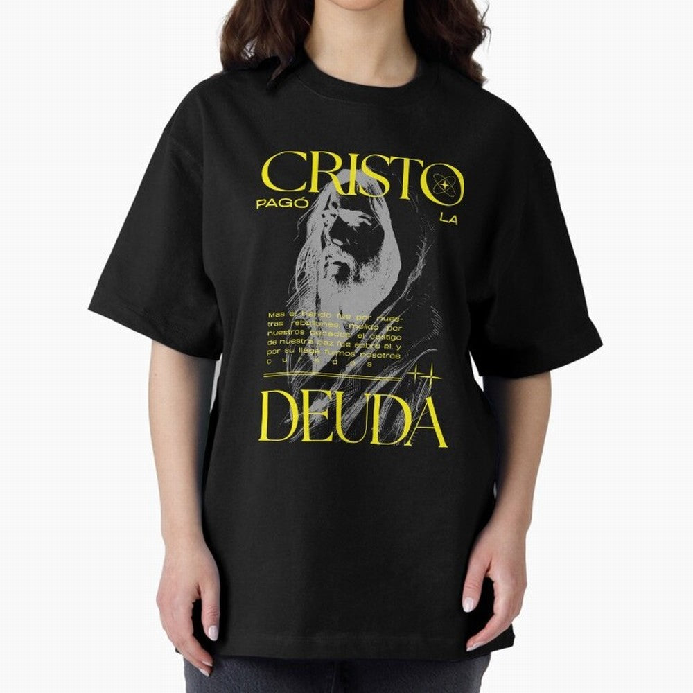 Cristo Pag¨® la Deuda - Isa¨ªas 53:5 Streetwear Style Oversized T-Shirt Get Ready for FIFA World Cup 2026 USA Canada Mexico with Cristiano Ronaldo, Argentina, France and Brazil Energy, Retro Football Energy, Iconic Rivalries, Trophy Chase Drama and