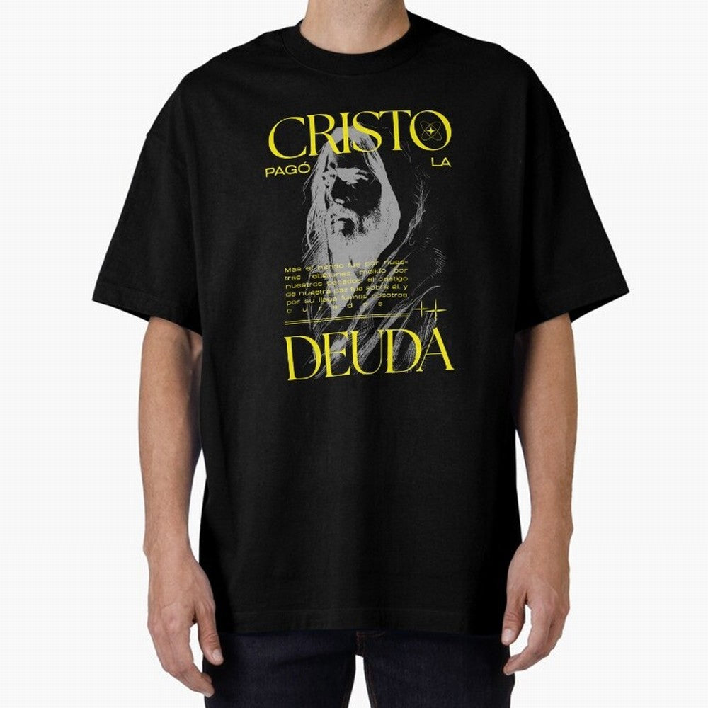 Cristo Pag¨® la Deuda - Isa¨ªas 53:5 Streetwear Style Oversized T-Shirt Get Ready for FIFA World Cup 2026 USA Canada Mexico with Cristiano Ronaldo, Argentina, France and Brazil Energy, Retro Football Energy, Iconic Rivalries, Trophy Chase Drama and