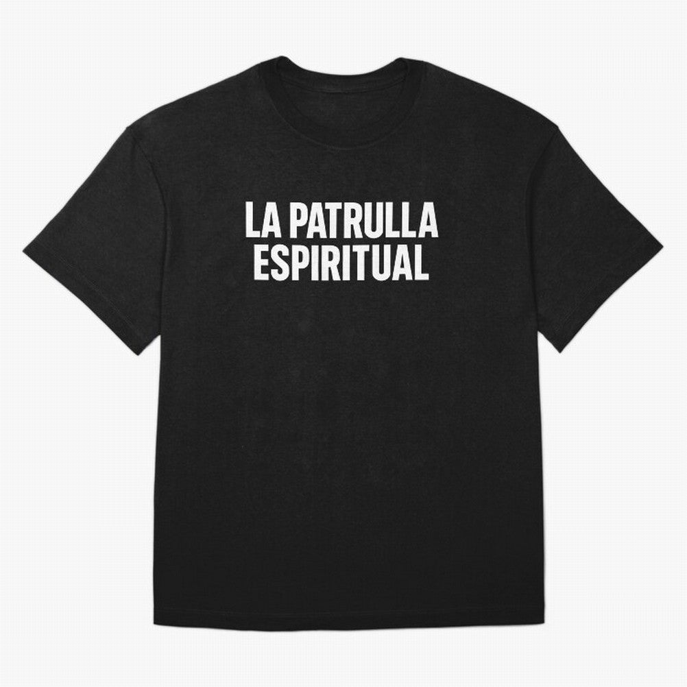 La Patrulla Espiritual, Spanish Faith Quote Gift, Christian Spiritual Humor Graphic Tee for Believers Latinos Oversized T-Shirt Feel the Heartbeat of FIFA World Cup 2026 USA Canada Mexico Highlighting Messi, CR7 and Mbappe, Germany Energy, Football