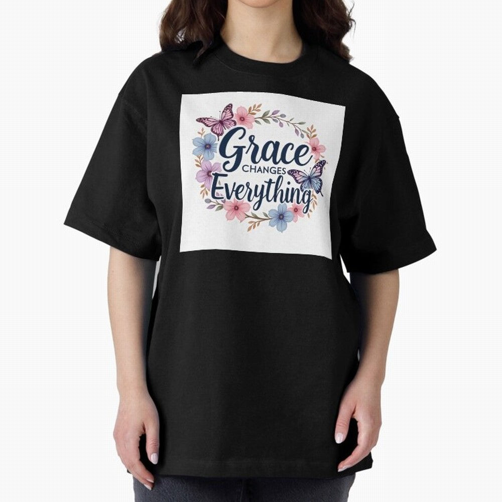 Grace Of God Changes Everything Oversized T-Shirt Support Your Favorite Stars during the FIFA World Cup 2026 Group Stage Journey through Mbappe Highlights, Netherlands Pride, Match Day Excitement, Supporter Culture, Golden Goals and Global Football
