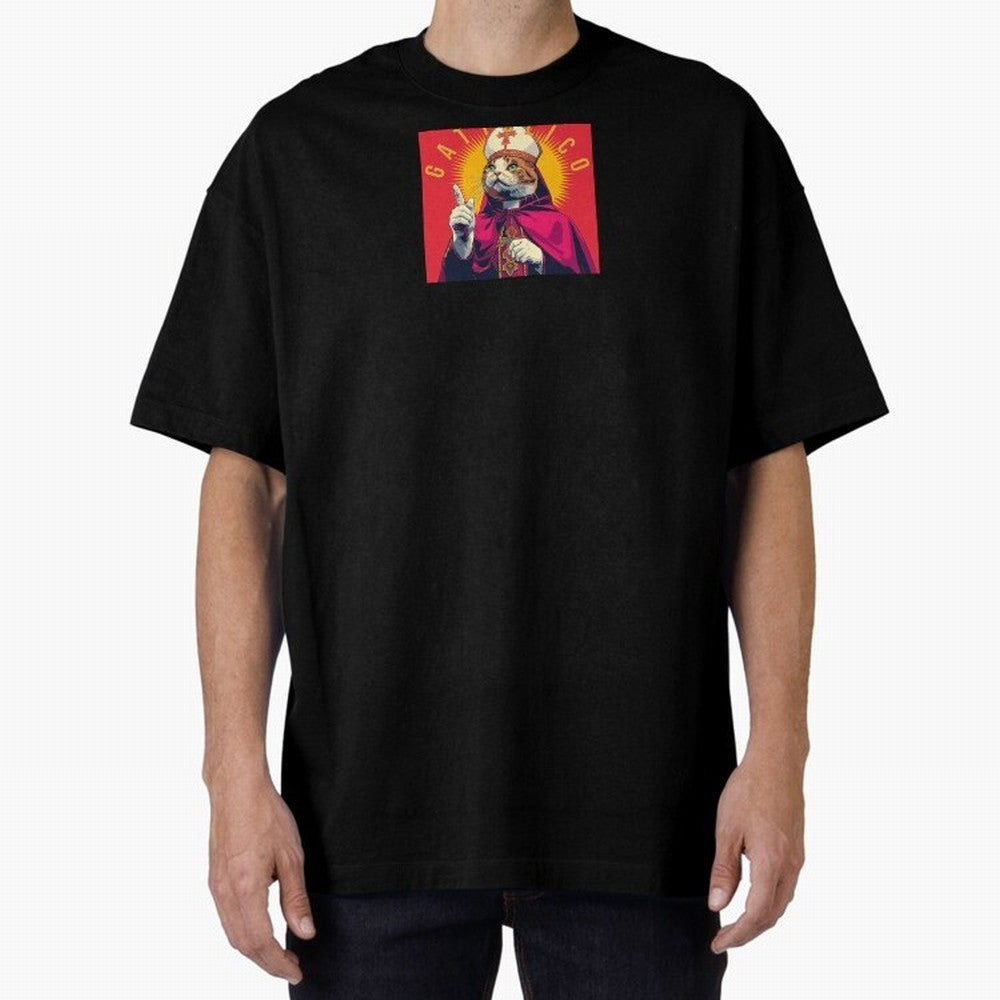 Gattolico Oversized T-Shirt Elevate Match Day Hype around FIFA World Cup 2026, CR7 and Messi, Germany, Retro Football Energy, Iconic Rivalries, Trophy Chase Drama and Stadium Atmosphere; Perfect for Supporters Who Want Bold Football Energy, Global