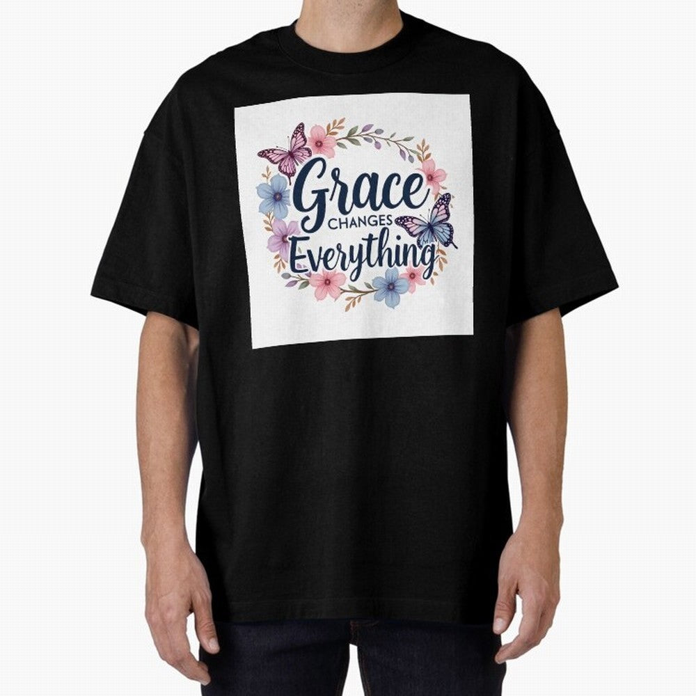 Grace Changes Everything T Shirt Oversized T-Shirt Celebrate Football Dreams Across FIFA World Cup 2026 Group Stage Featuring Mbappe, Spain and Netherlands Energy, Soccer Culture, Superstar Moments, National Team Dreams and Competitive Fire;