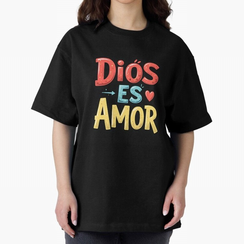 Dios Es Amor T Shirt Oversized T-Shirt Bring Legendary Rivalry Energy to FIFA World Cup 2026 for Fans of CR7 and Germany, Bringing Vintage Soccer Flavor, Modern Football Stars, National Flags and Final Night Emotion; Ideal for Football Dads,