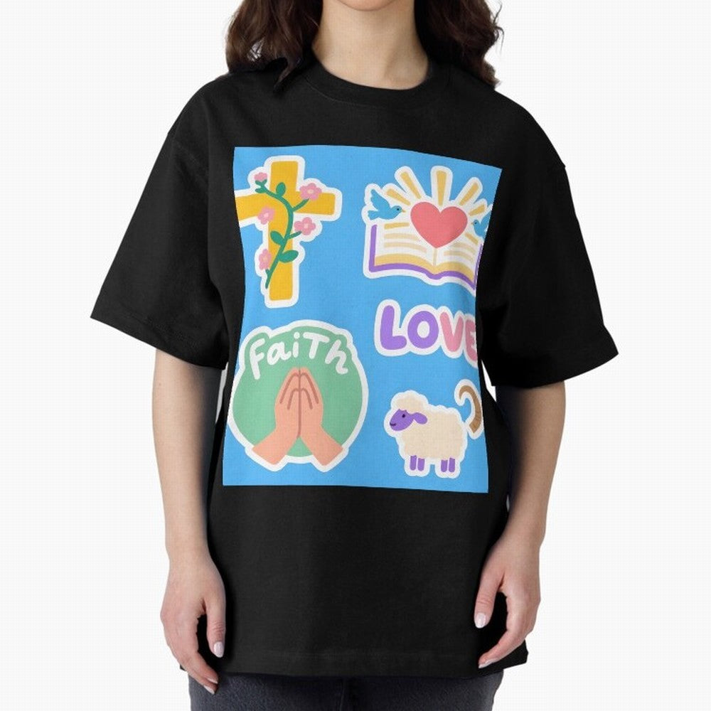 Love Faith T shirt Oversized T-Shirt Join the Countdown to Global Football Passion for FIFA World Cup 2026 USA Canada Mexico, Celebrating Messi, CR7 and Mbappe, England, Supporter Pride, Iconic Celebrations, Legendary Names and Global Match Day