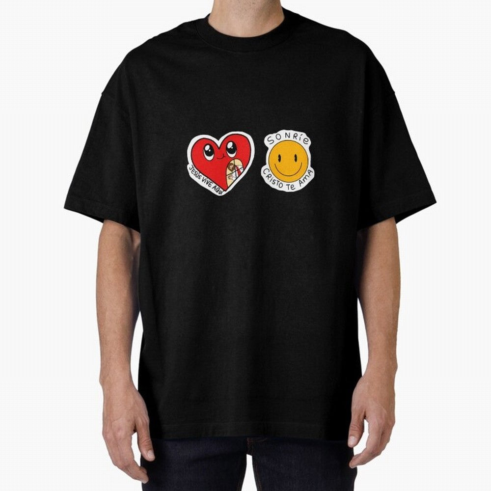 Jesus Vive Aqu Oversized T-Shirt Live the Energy of Match Day Hype around FIFA World Cup 2026, Haaland and Mbappe, Portugal, Tournament Hype, Historic Matchups, Family Viewing Parties and Global Sports Pride; Perfect for People Who Love Argentina,