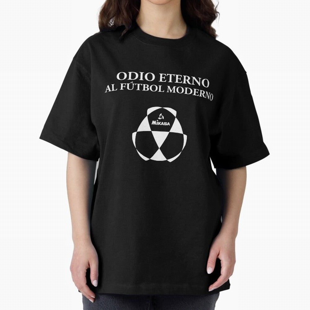 Odio Eterno al F¨²tbol Moderno [White Design] Oversized T-Shirt Feel the FIFA World Cup 2026 USA Canada Mexico Journey through Mbappe and Neymar Highlights, Germany Pride, Stadium Memories, Football Loyalty, International Chants and Championship