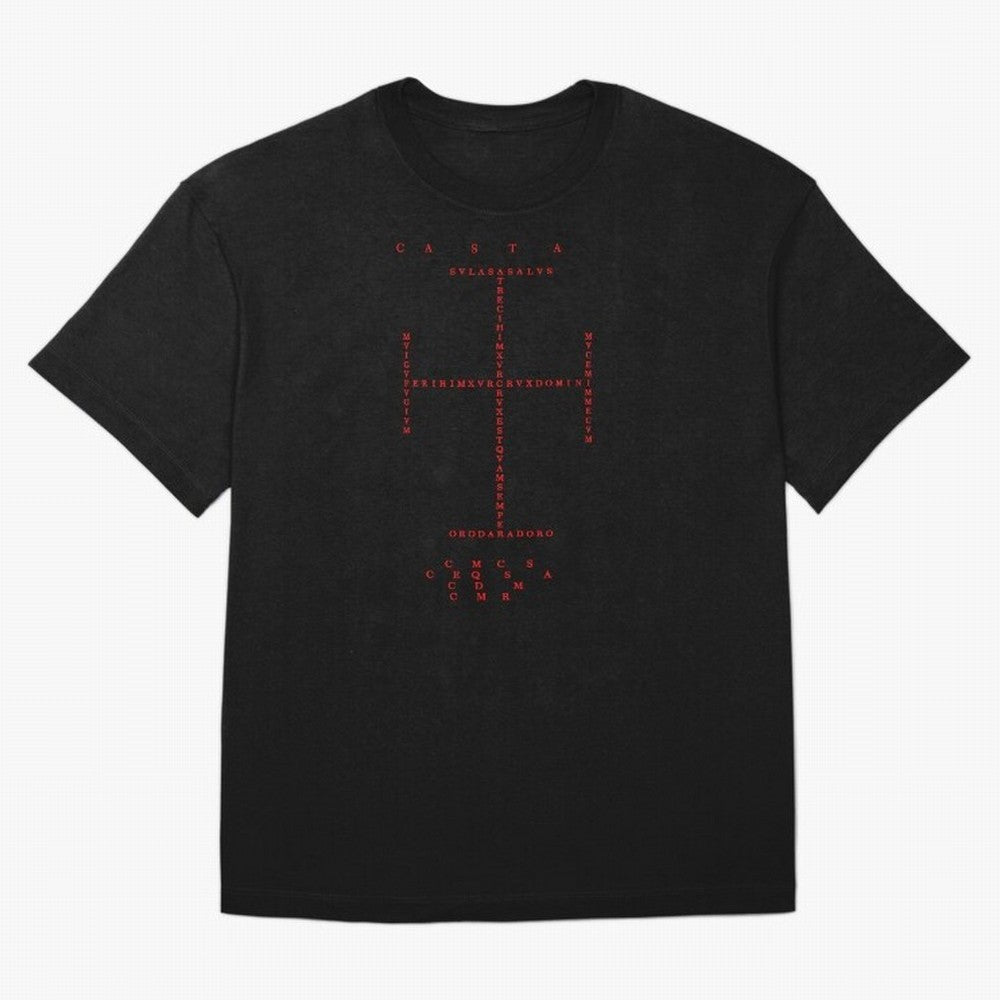 Cruz Ang¨¦lica de Santo Tom¨¢s de Aquino Black n Red Oversized T-Shirt Turn Up for Global Football Passion for FIFA World Cup 2026 USA Canada Mexico, Made for Neymar, Haaland and Cristiano Ronaldo, Argentina, Worldwide Fan Energy, Dramatic Goals,