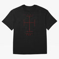Cruz Ang¨¦lica de Santo Tom¨¢s de Aquino Black n Red Oversized T-Shirt Turn Up for Global Football Passion for FIFA World Cup 2026 USA Canada Mexico, Made for Neymar, Haaland and Cristiano Ronaldo, Argentina, Worldwide Fan Energy, Dramatic Goals,