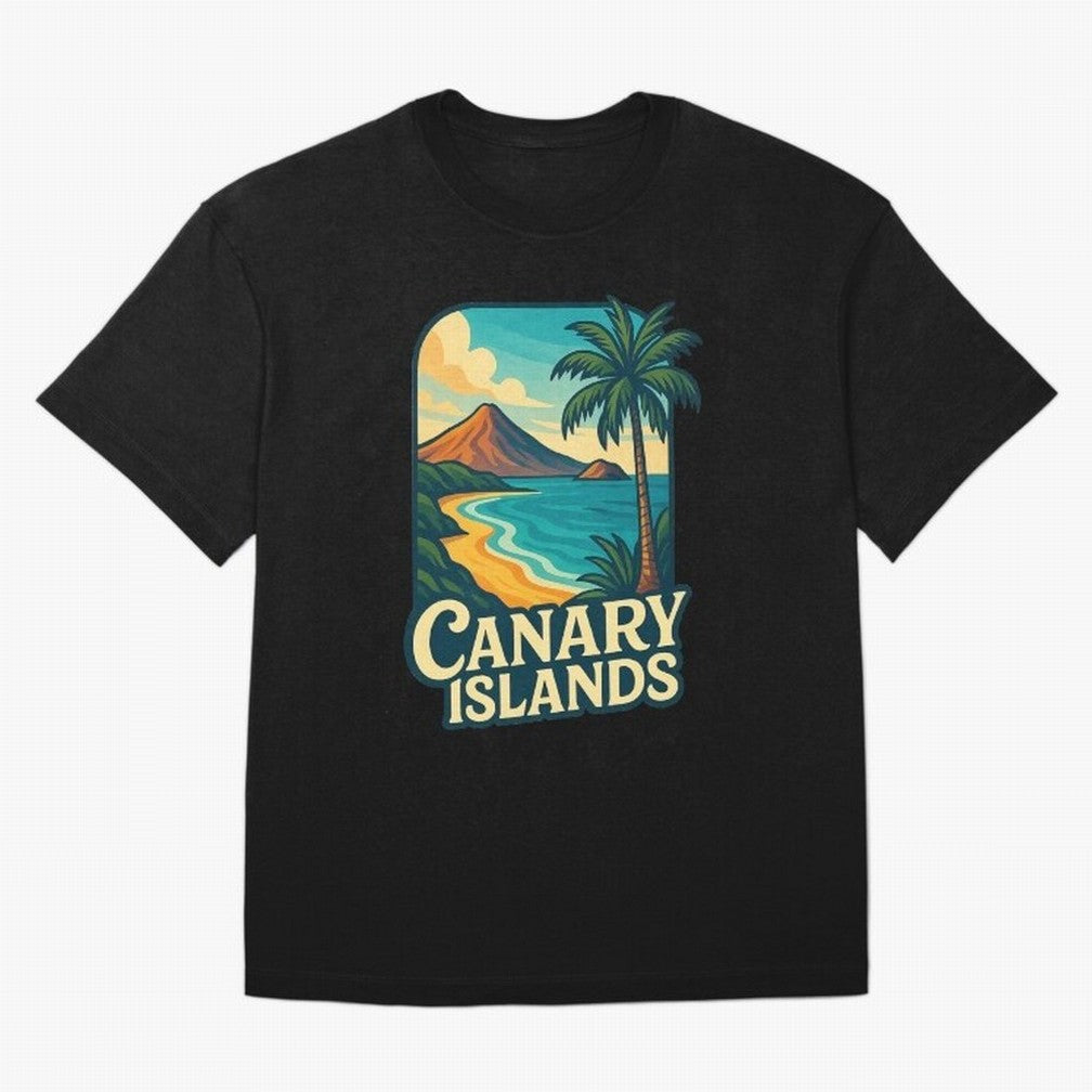Tropical Shoreline of the Canary Islands Spain Oversized T-Shirt Bring Supporter Culture to Match Day Hype around FIFA World Cup 2026, Messi, Neymar and Mbappe, France and Portugal, Fan Favorite Moments, National Team Passion, Big Match Drama and