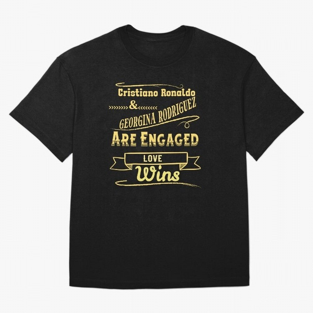 Cristiano & Georgina Engagement ¨C True Love Story Oversized T-Shirt Elevate Match Day Hype around FIFA World Cup 2026 USA Canada Mexico, CR7 and Messi, England, Fan Favorite Moments, National Team Passion, Big Match Drama and Soccer History; Built
