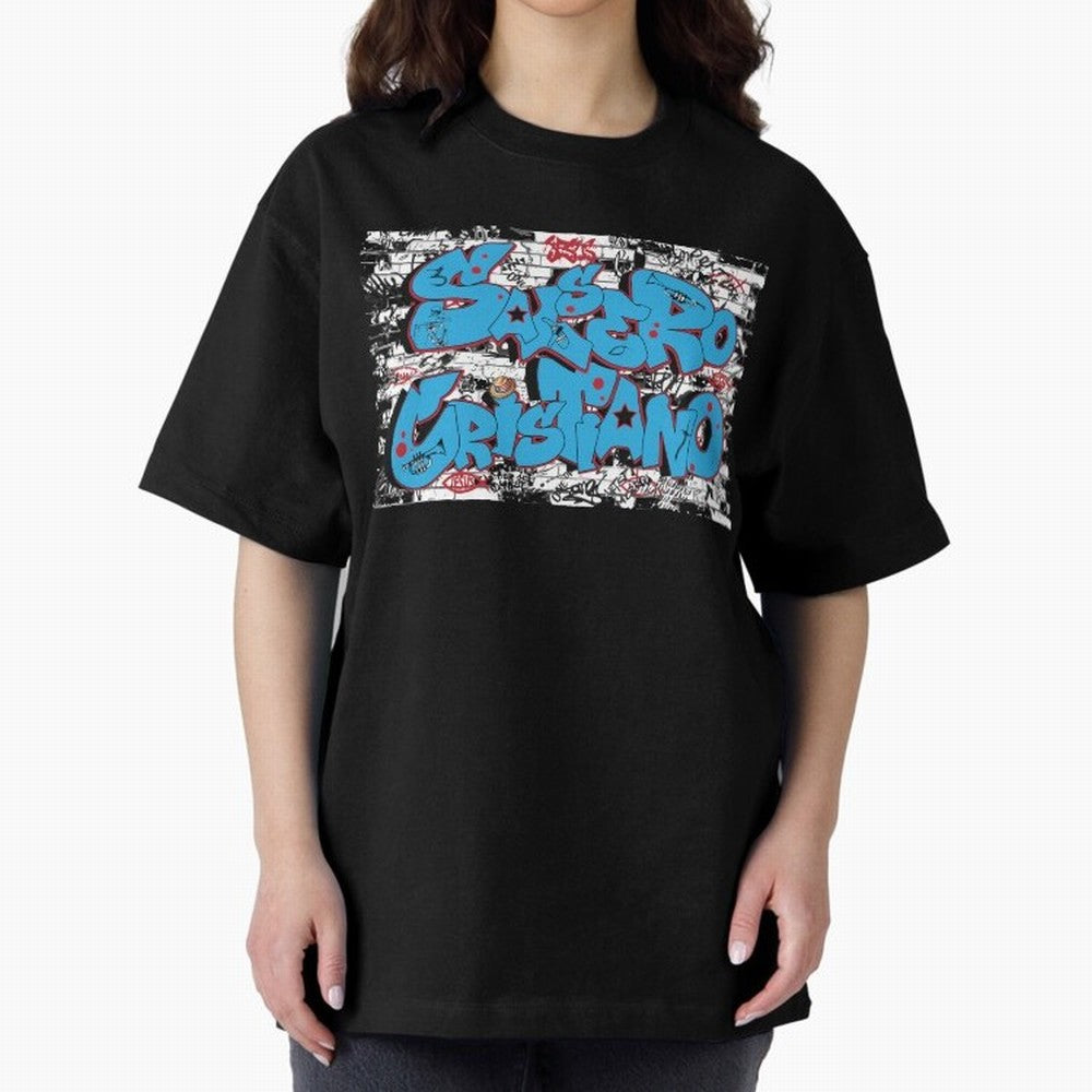 Salsero Cristiano Oversized T-Shirt Show Championship Spirit for Match Day Hype around FIFA World Cup 2026 USA Canada Mexico, CR7, Brazil, Portugal and Argentina, Football History, Final Match Energy, Crowd Noise and Once in a Lifetime Moments;